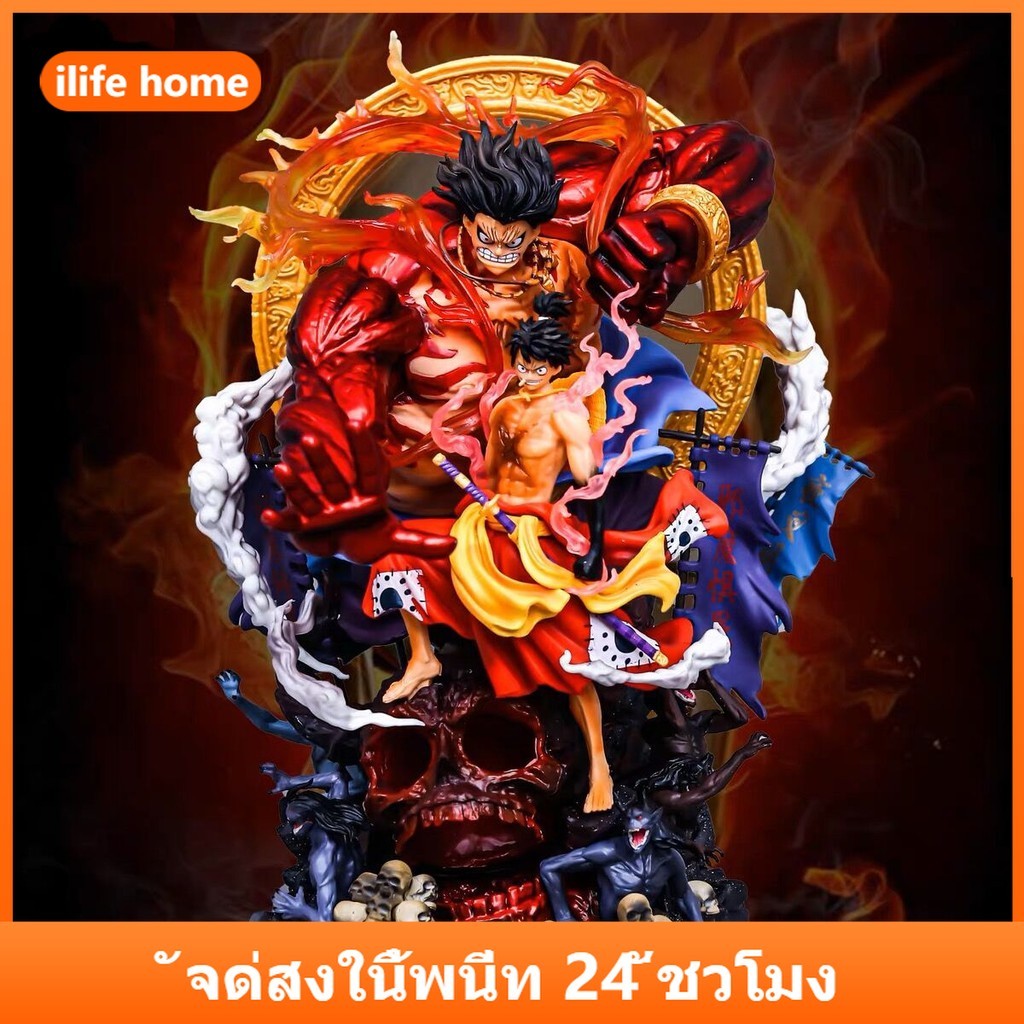 จัดส่งจากประเทศไทย 30 ซม. ONE PIECE Kaidou Luffy คอสเพลย์เกียร์ 5 Sun God Nika Action Figure รุ่น Q ตุ๊กตาของขวัญเด็กตกแต่งรถเครื่องประดับของเล่นคอลเลกชันตกแต่งบ้านประติมากรรม