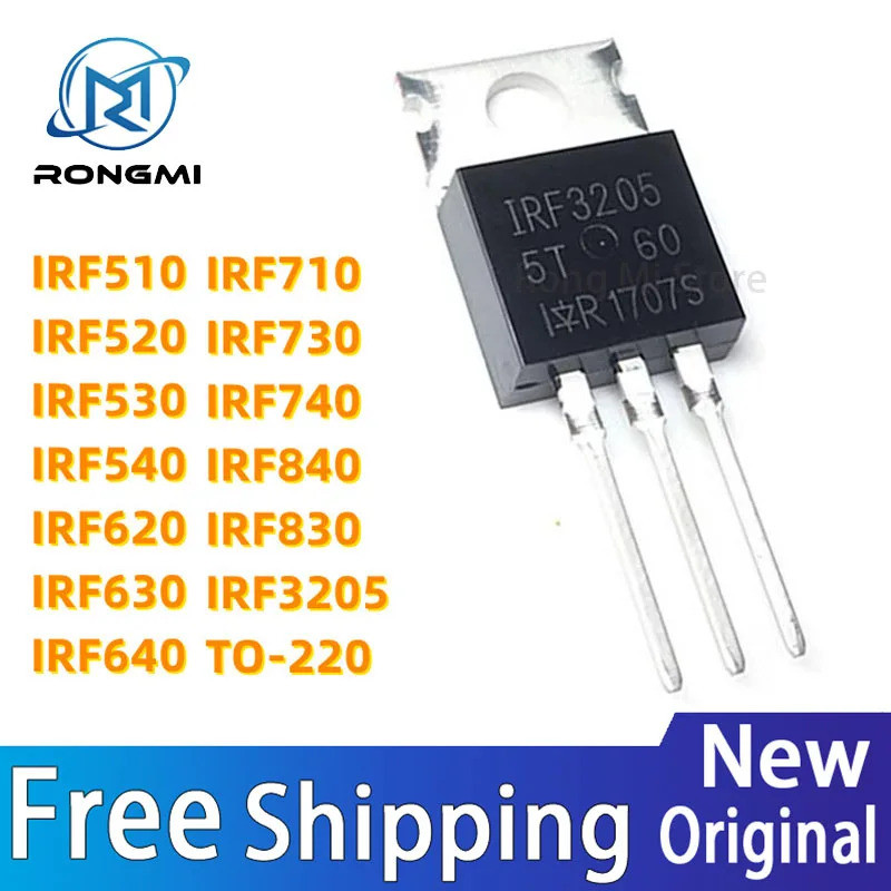 1-5PCS IRF3205 IRF510 IRF520 IRF530 IRF540 IRF620 IRF630 IRF640 IRF710 IRF730 IRF740 IRF830 IRF840 ส