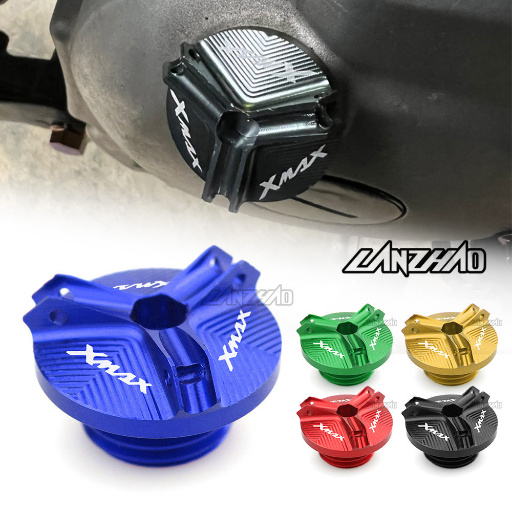 สําหรับ YAMAHA XMAX 300v1 v2 v3 2017-2025 CNC เครื่องยนต์น้ํามันท่อระบายน้ําปลั๊กฝาครอบ