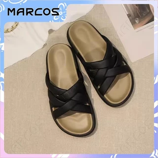 MRACOS รองเท้าแตะผู้หญิง รองเท้าแตะท่องเที่ยวฤดูร้อน รองเท้าแตะฤดูร้อน รองเท้าแตะนุ่มไม่ลื่น สวมใส่สบาย#01