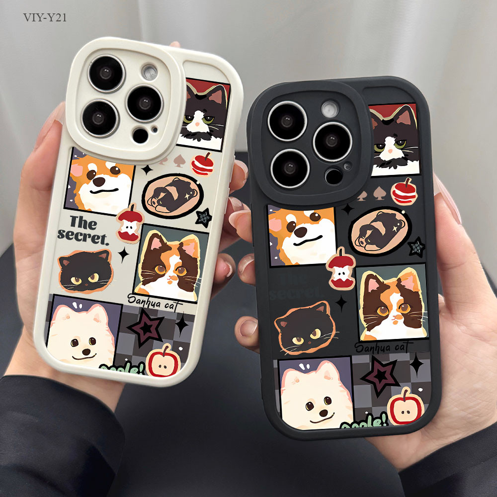 เคส For VIVO V30 Y72 Y36 Y17S Y28 Y21 Y33S Y15S Y50 Y22 Y20 Y12S Y17 Y15 Y12 Y16 Y02T V25 V23E V27 V29E S1 Pro 5G TPU