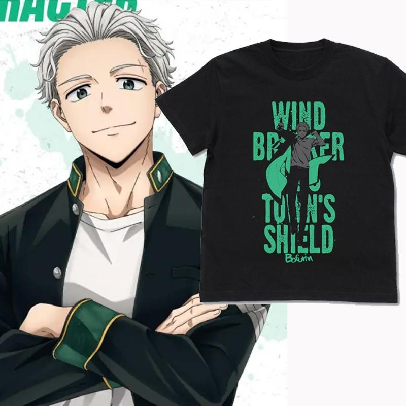 เสื้อยืดอนิเมะ, WIND BREAKER, Hajime Umemiya Hayato Suo, เสื้อแขนสั้น