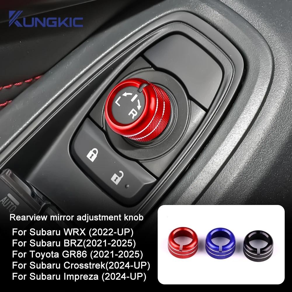 รถกระจกมองหลังลูกบิดโลหะสําหรับ Subaru WRX BRZ 2022-2025 Toyota GR86 2021-2025 Crosstrek Impreza 202