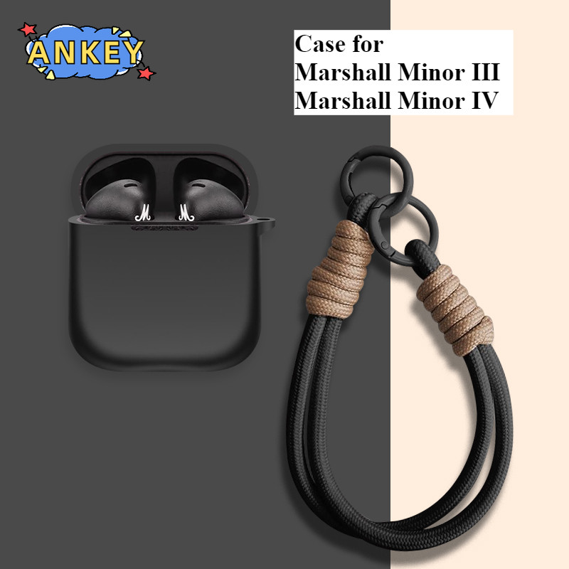 for Marshall Minor III IV Protective Case Nylon Lanyard Soft Cover Shells Washable Housing Anti Dust Sleeve Hand Rope Strap Accessories