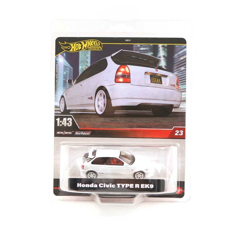 Hotwheels Car Culture Collection 1: 43 โมเดลรถอัลลอย Honda Civic EK9 สีขาว HMD41 QPBT