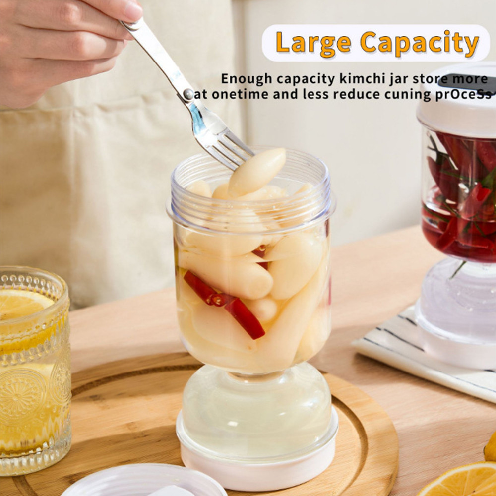 Greatseller2.TH-SIP-TW BUZHI Pickle Jar และ Hourglass มะกอกที่มีตัวกรองตัวคั่นน้ำผลไม้จากภาชนะเก็บอา