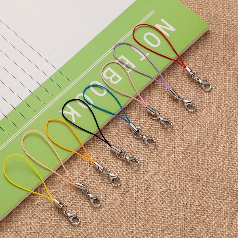 สายคล้องพวงกุญแจ พร้อมก้ามปู 100 ชิ้น ห่วงคล้องโทรศัพท์ พร้อมส่ง - รูปที่ 6