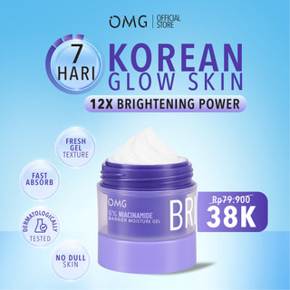 NEW! OMG OH MY GLOW 5% Niacinamide Bright Barrier Moisturizer Gel 45 g - Pelembab Wajah -  Cepat Meresap - Melembabkan - Mencerahkan - Ringan dan Anti Gerah