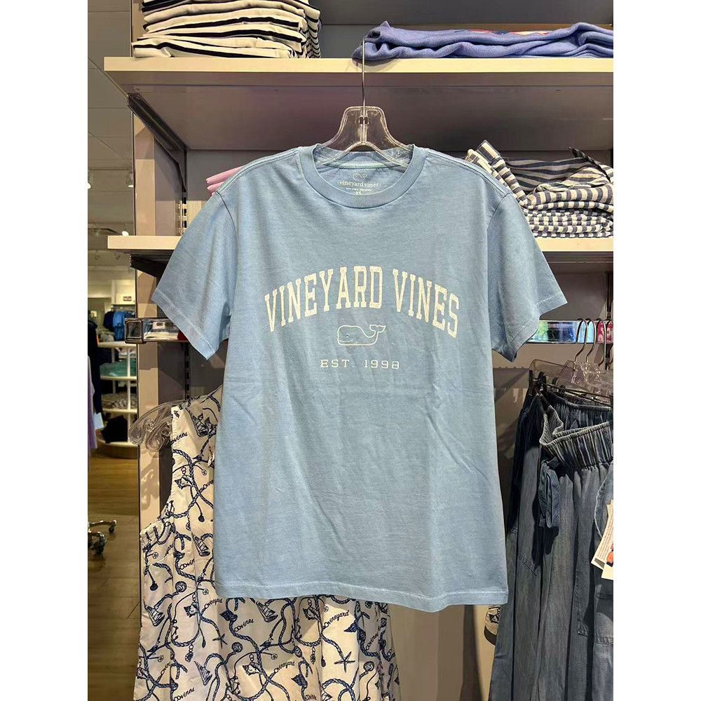 เสื้อยืดแขนสั้นคอกลม ผ้าฝ้ายพรีเมียม 100% ลายพิมพ์แบบตัวอักษร สไตล์วินเทจ