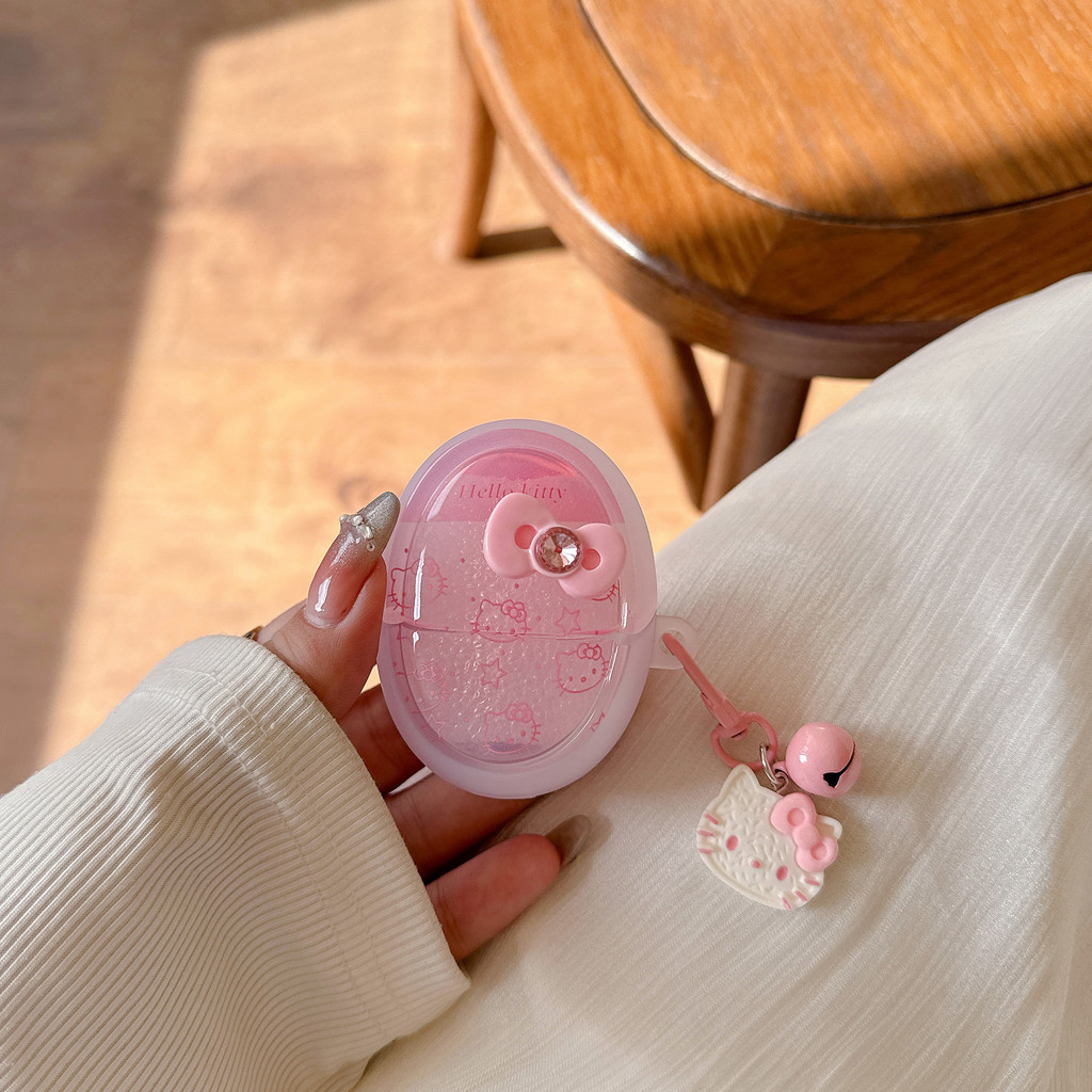 สําหรับHUAWEI FreeBuds 4 5 6 7 i 4E SE PRO 3 2 + FreeClip Hello Kitty Cat Soft Tpuกรณีฝาครอบป้องกัน ราคา ถูกที่สุด ดีลบีเคเค แกลเลอรีภาพที่ 4