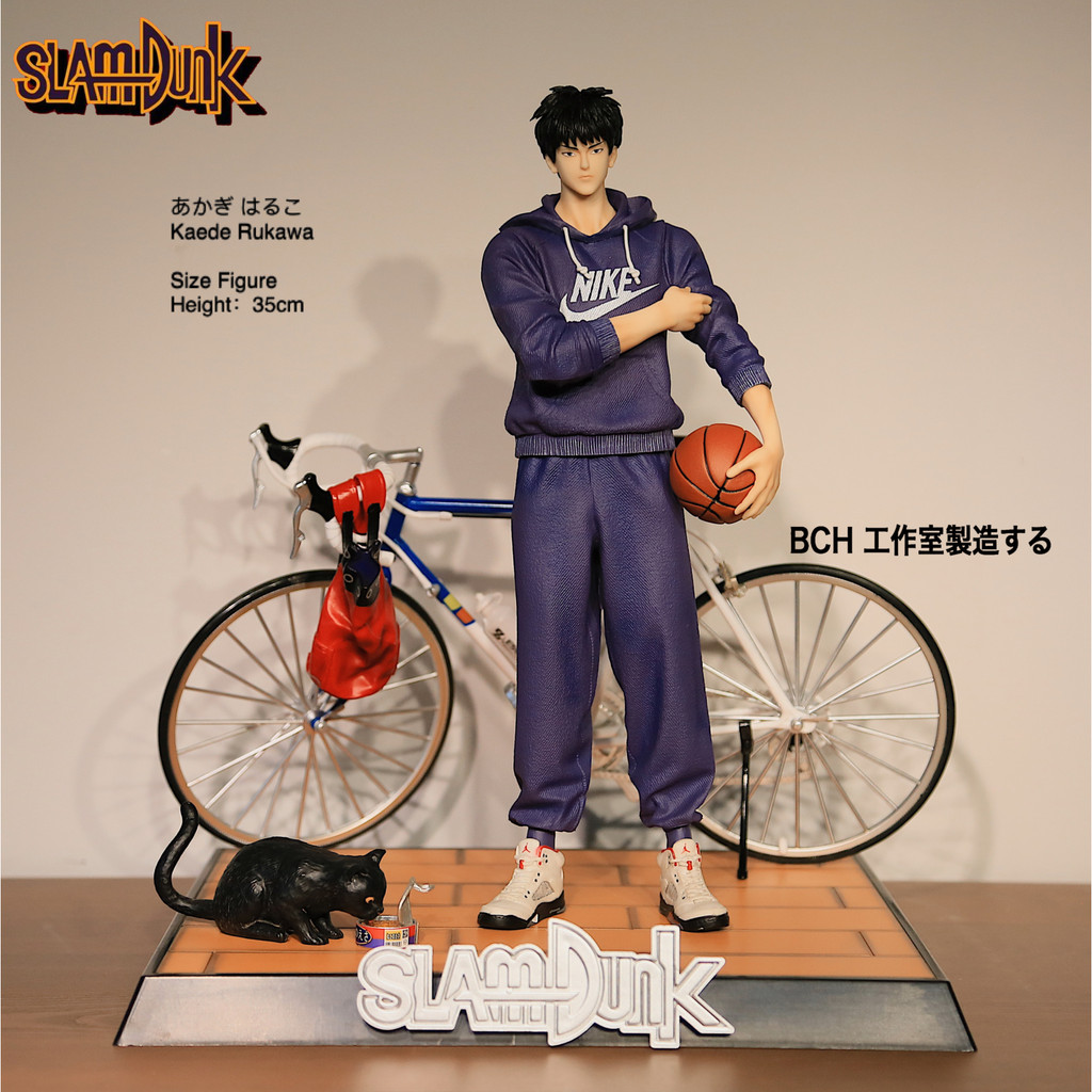 Slam Dunk Rukawa Kaede bicycle scene figurine GK model figurine statue model