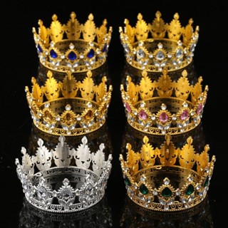มงกุฎเค้กตกแต่งเครื่องประดับพลาสติกเพชรมงกุฎเด็กมินิมงกุฎเจ้…