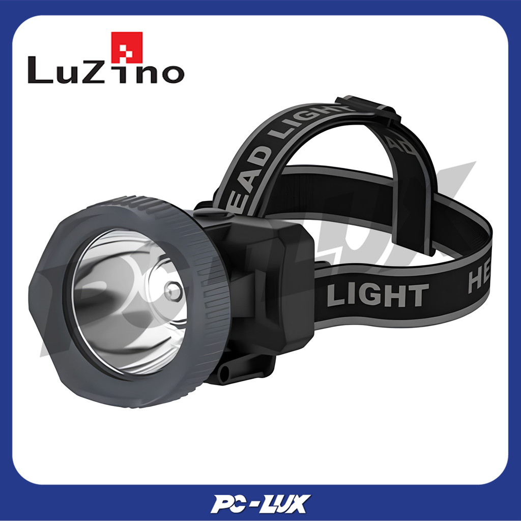 LUZINO ไฟฉายคาดศรีษะ LED 3 วัตต์ รุ่น KN-L5332 IP67 สีดำ - เทา