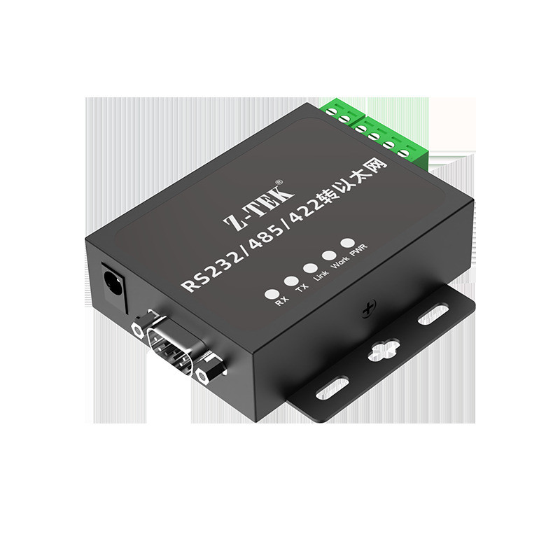Z-TEK Reit การสื่อสาร Serial Port Server TCP/IP to rs232/422/485 ตัวแปลงเครือข่าย ZE777