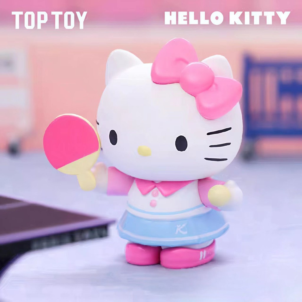 🔴ของแท้กล่องจุ่ม🔴🚚ส่งภายใน 24 ชั่วโมง🚚TOPTOY Sanrio Vitality Games Figure Blind Box Hello Kitty