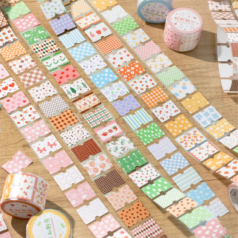 Journal GO 3x200 ซม.ดอกไม้เทปสติกเกอร์ Collage Junk Journal DIY Scrapbooking Planner Decor อัลบั้มภาพความงามหัตถกรรมเทป