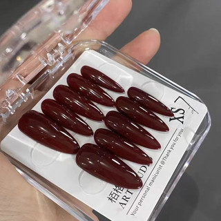 24 Pcs Kuku Palsu Dan Lem Fake Nail Art 3d Kuku Palsu Tahan Air 24 Pcs Kotak