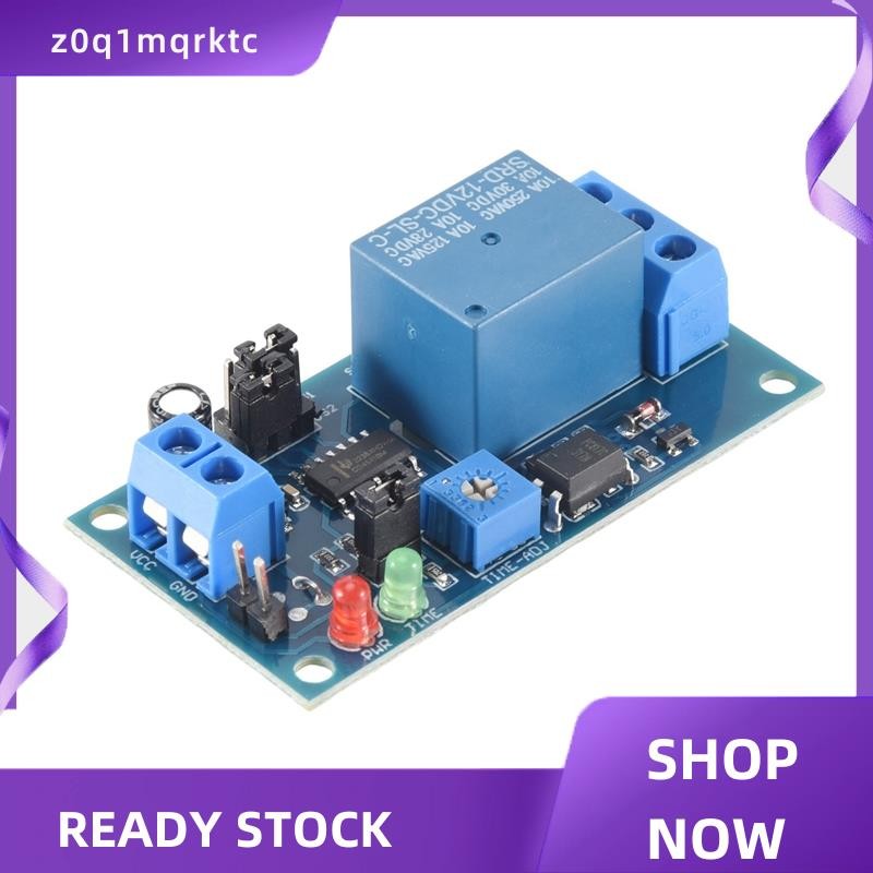 z0q1mqrktc 12V DC Delay Relay Delay Turn on/Delay Turn Off Switch Module พร้อมตัวจับเวลา