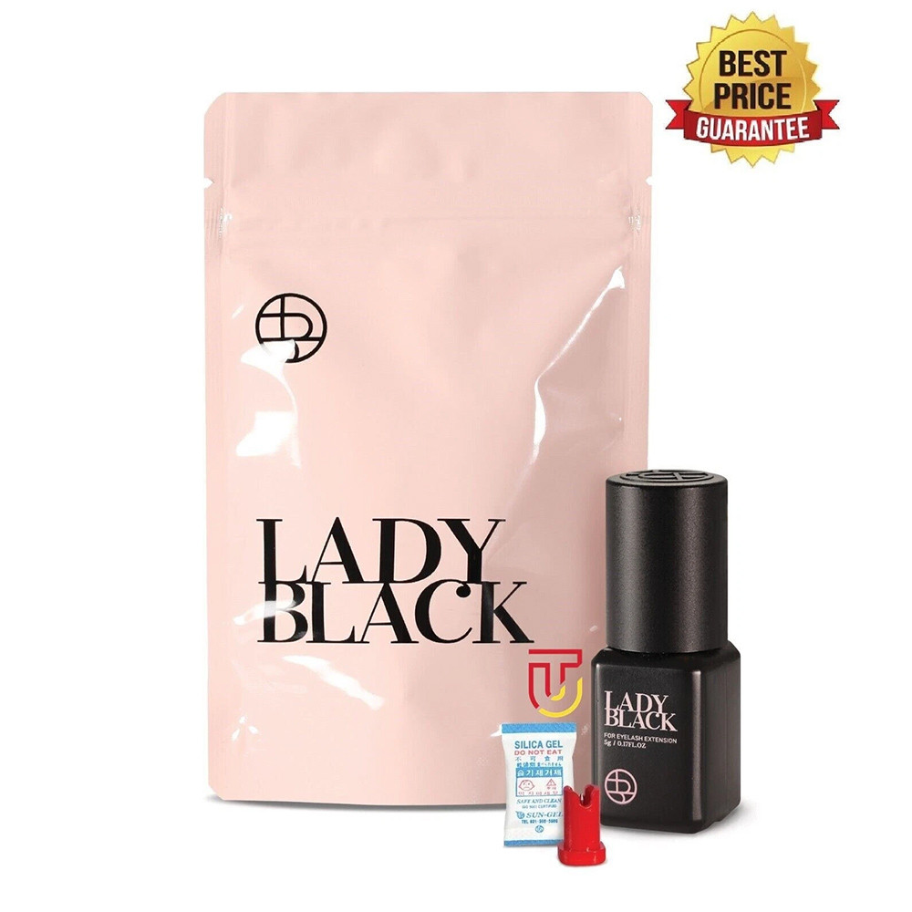 Lady Black 5ml | Eyelash Extensions Glue | Super Fast Drying In 2sec | Long Lasting 3weeks