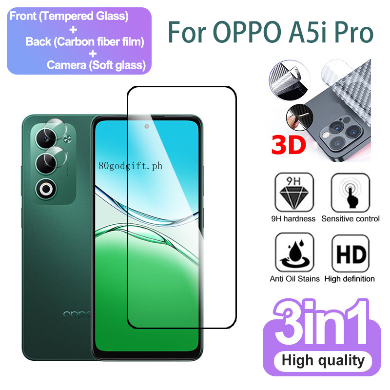 ฟิล์ม OPPO A5i Pro ฟิล์มกระจกสำหรับ OPPO A5i Pro A5 Pro A5x A5m 5G 4G ฟิล์ม กระจกนิรภัยป้องกันหน้าจอ