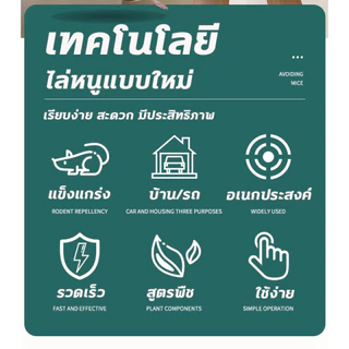 ไล่หนูในรถยนต์ ยากำจัดหนู แรง ๆ ยาไล่หนูในบ้าน ไล่หนู ลูกเหม็นไล่หนู ยาไล่หนู ไล่หนูถาวร รวดเร็วมีประสิทธิภาพ