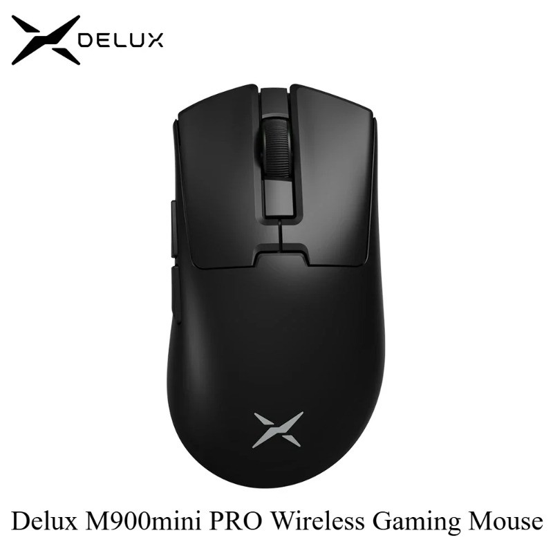 Delux M900mini PRO เมาส์สําหรับเล่นเกมไร้สาย PAW3395 น้ําหนักเบาเป็นพิเศษ 40g 8KHz สําหรับมือเล็กสํา