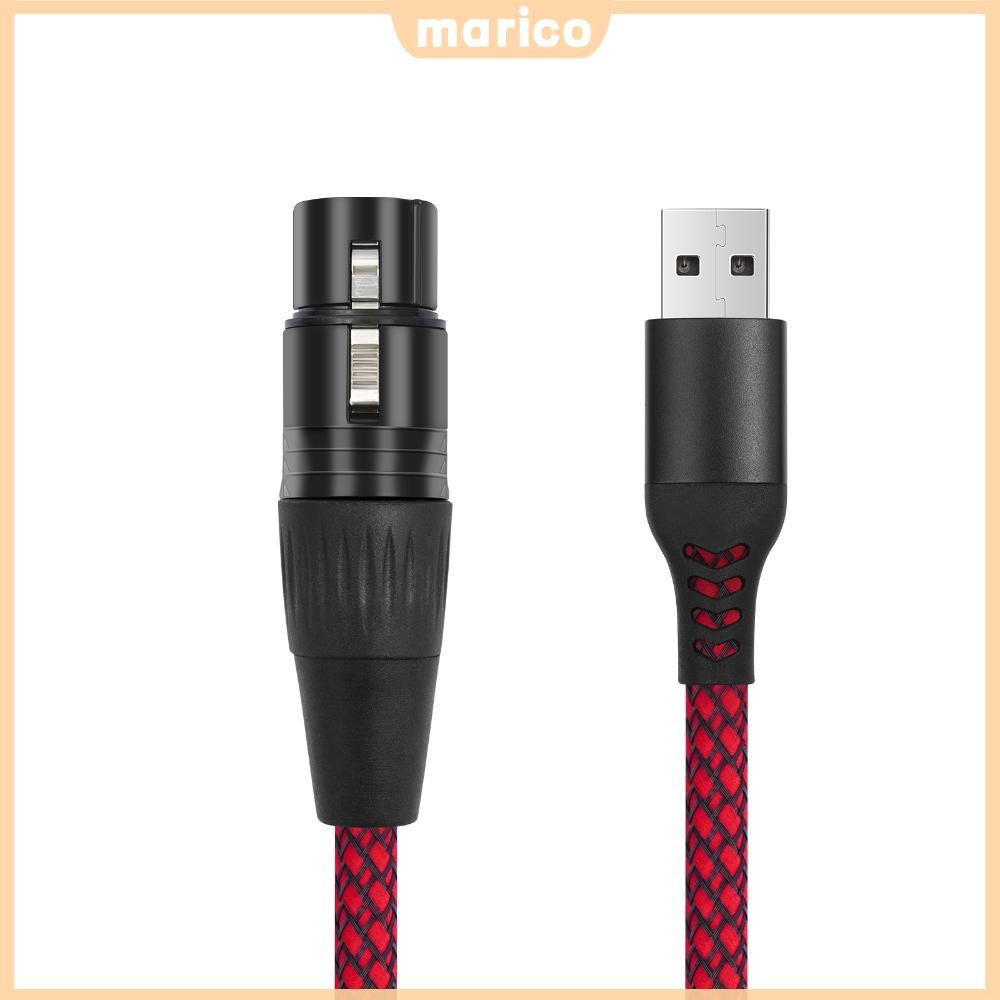 1/2/3M USB Male to XLR Female Mic Link Converter Cable USB to XLR Adapter USB Male to XLR Female Cab