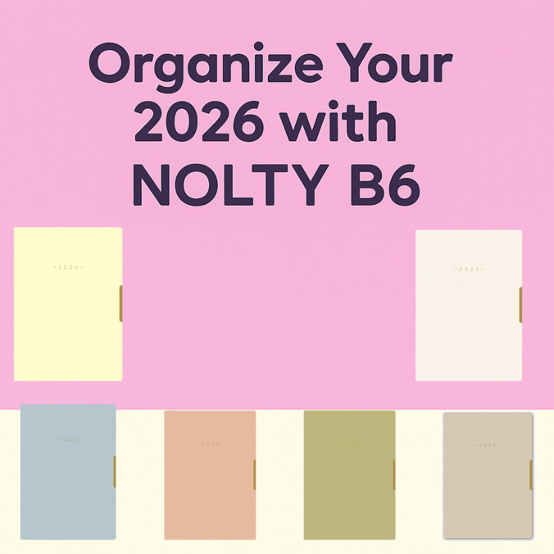 Nolty B6 Weekly Planner 2026 - Éclair Plus Series
