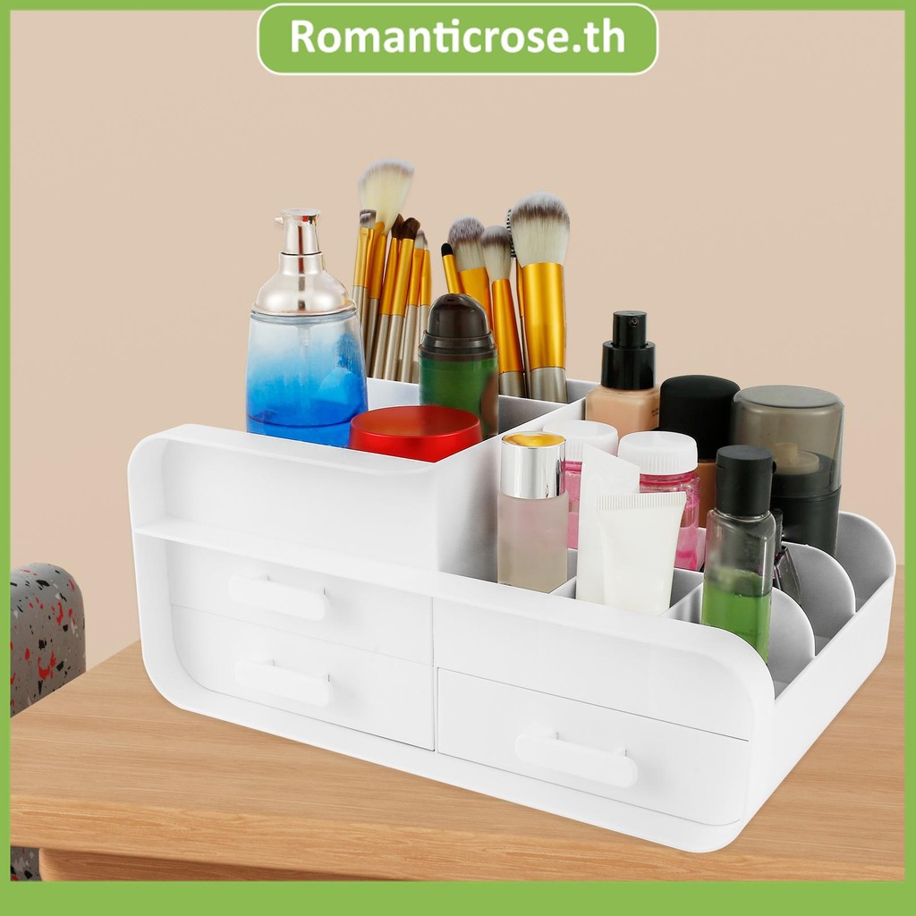 ที่เก็บเครื่องสําอางพร้อมลิ้นชักความจุขนาดใหญ่กรณีแสดงเครื่องสําอางที่มีช่องกล่องเก็บเครื่องสําอางมั