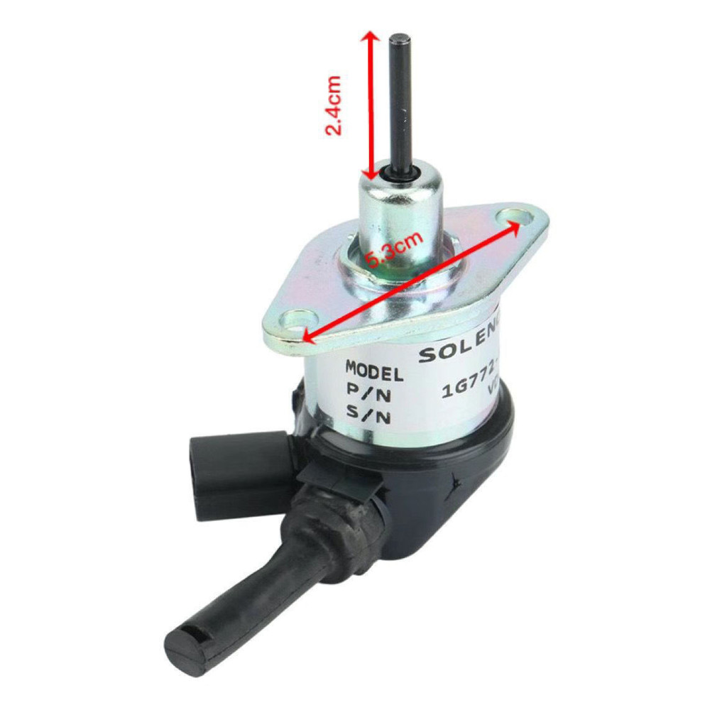 XE75DA Excavator Kubota V2607 เครื่องยนต์ Flameout Solenoid วาล์ว Flameout สวิทช์ XE75D XE55DA Excav