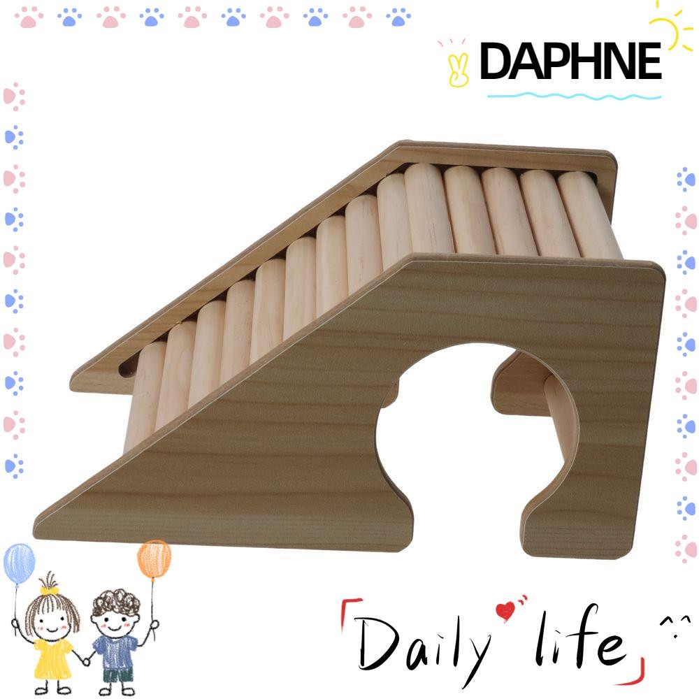 DAPHNE รั้วหนูแฮมสเตอร์บันไดของเล่น,ไม้สีหนูแฮมสเตอร์อุปกรณ์ภูมิทัศน์,อเนกประสงค์ไม้ฤาษีปู Climibing ของเล่นครอบครัว