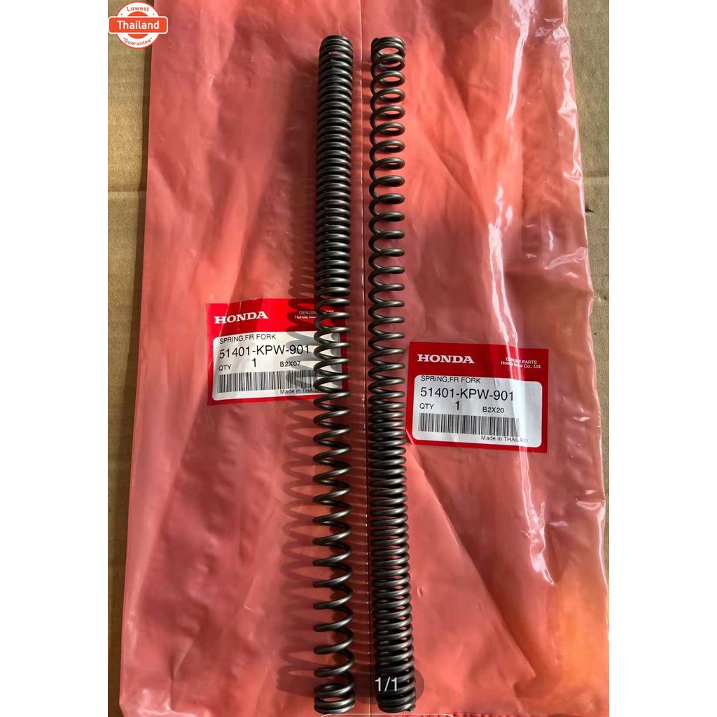 สปริงโช๊คหน้า W-125R,S,X,I W-100s,W-100 แท้ศูนย์ 51401-KPW-901 priceต่อคู่