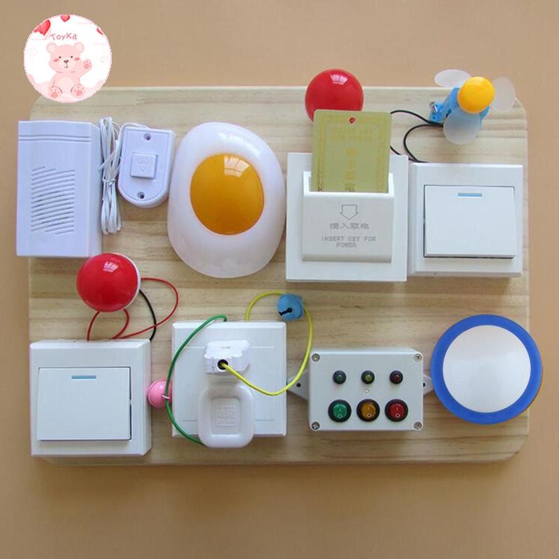 [Whbadguy] Busy Board Light Fine Motor Skill การเรียนรู้ทักษะของเล่นเพื่อการศึกษาเด็กชายและเด็กหญิง