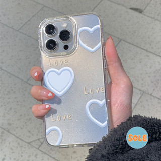🍭Sole🍭เคสไอโฟน เคสใสกากเพชร สำหรับ iPhone 11 16 pro max 13 12 14 15 promax 7 plus  เคสใสกันกระแทก วิจิตร Flash CryBaby