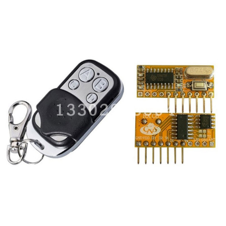 RXC6 , 4 Key EV1527 (1,048,576 address codes) Remote