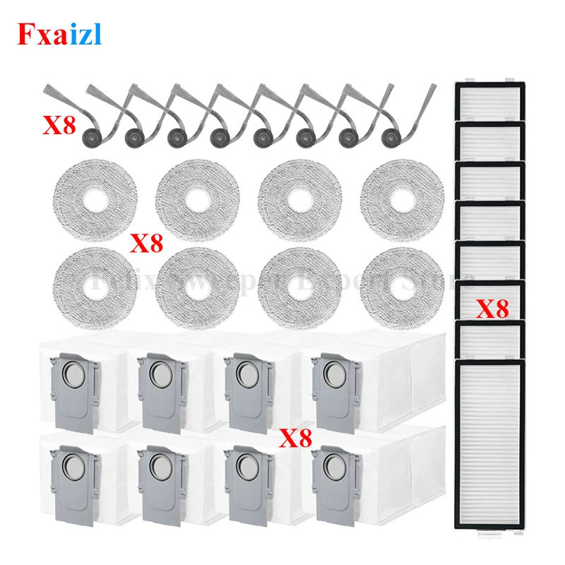 สําหรับ Roborock Saros Z70 หุ่นยนต์เครื่องดูดฝุ่นอะไหล่หลักแปรงด้านข้าง Hepa กรอง Mop ผ้าถุงเก็บฝุ่น