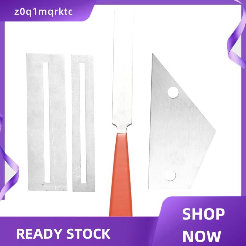 z0q1mqrktc สแตนเลสสตีลกีตาร์ Fret File + Fret Rocker Level + Fingerboard Protector กีตาร์ Luthier เค