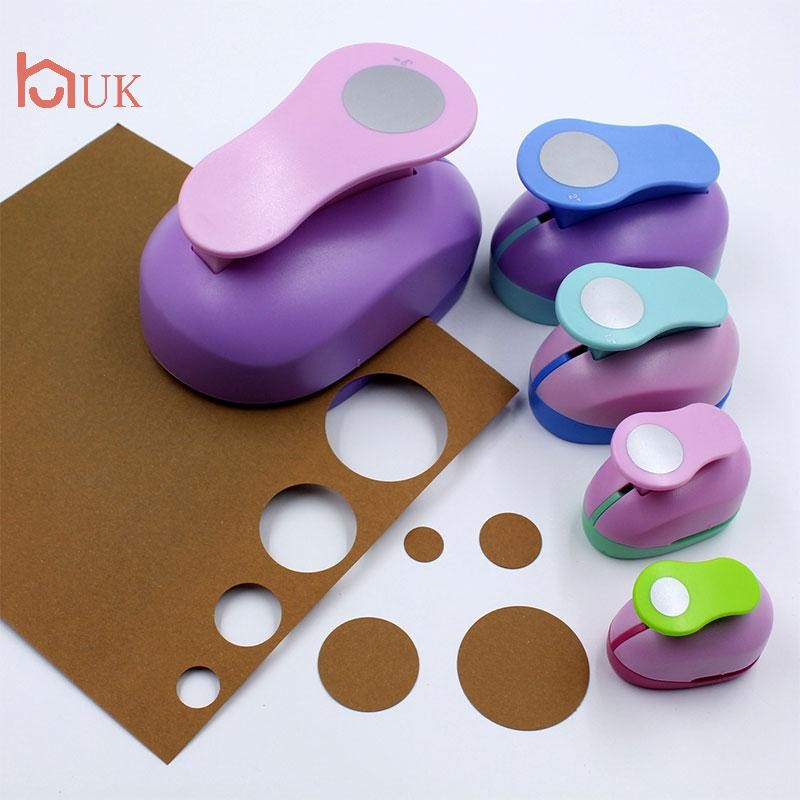 UK 9/16/25 มม.วงกลมรอบ Hole Punch DIY Handmade กระดาษ Scrapbooking เครื่องตัดเครื่องมือ TH