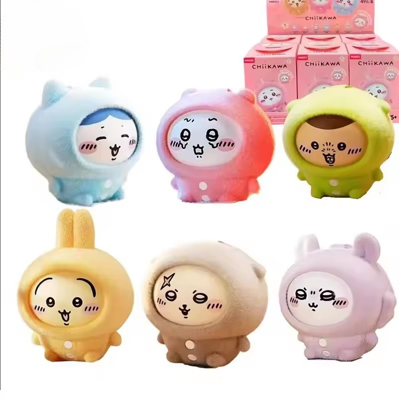 Chiikawa Blind Box Usa Chijiyi Happy Partner Series Handmade Desktop Figurines เครื่องประดับและของขว