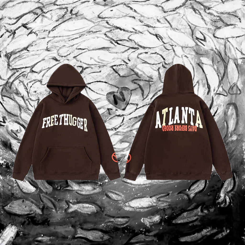 Travis Scott Cactus Jack PLANT FLOA 联名款英文帽卫衣