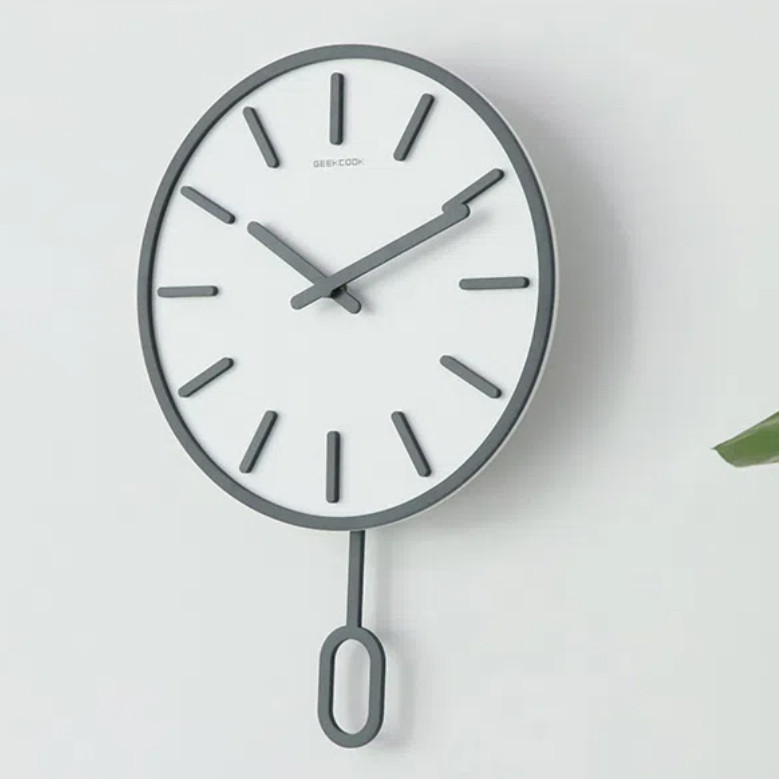 นาฬิกาแขวนผนังseiko นอร์ดิก นาฬิกาติดผนังแกว่ง สําหรับตกแต่ง ห้องนอน /ห้องนั่งเล่น/ห้องครัว