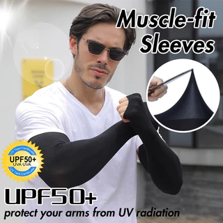 บางเบา Xxl Fat Man Plus Size ปลอกแขนกันแดด uv ของแทั และกว้างขึ้น เหมาะทั้งผู้ชาย และผู้หญิง