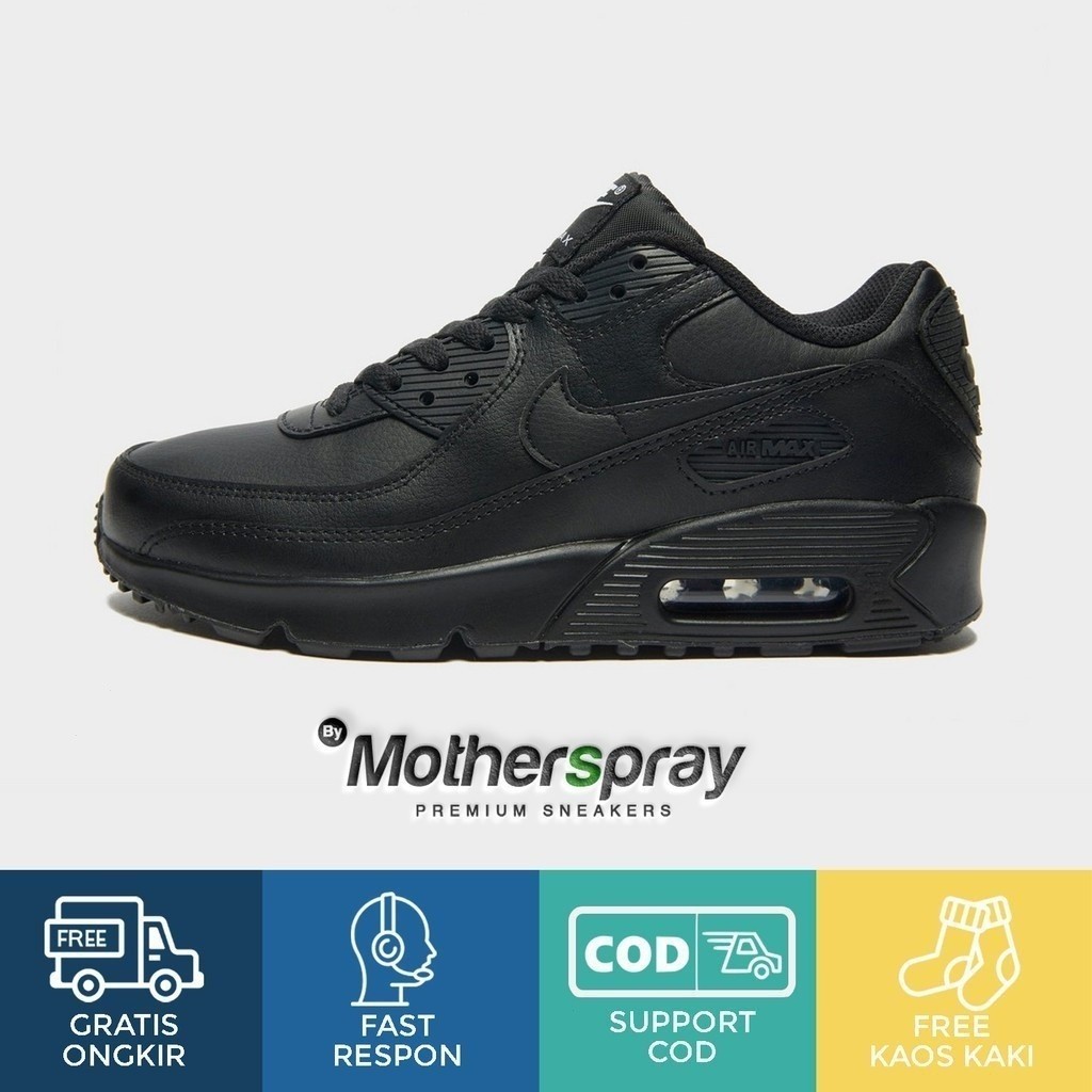 Air Max 90 Black Triple Black พรีเมี่ยมจากแฟชั่น