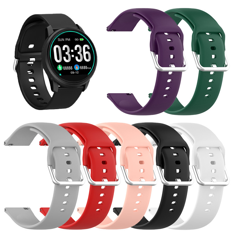 สําหรับ Axon Moni Pro 20mm Strap AXON Active Elan Gen 2/Memo III/Moni Health V.3 Reverse Buckle Strap สายซิลิโคน