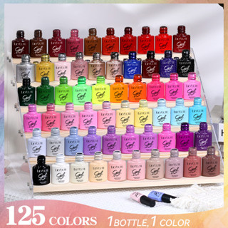 LILYCUTE เจลทาเล็บ 125 สีเล็บเจล UV LED Soak Off กึ่งถาวรเคล…