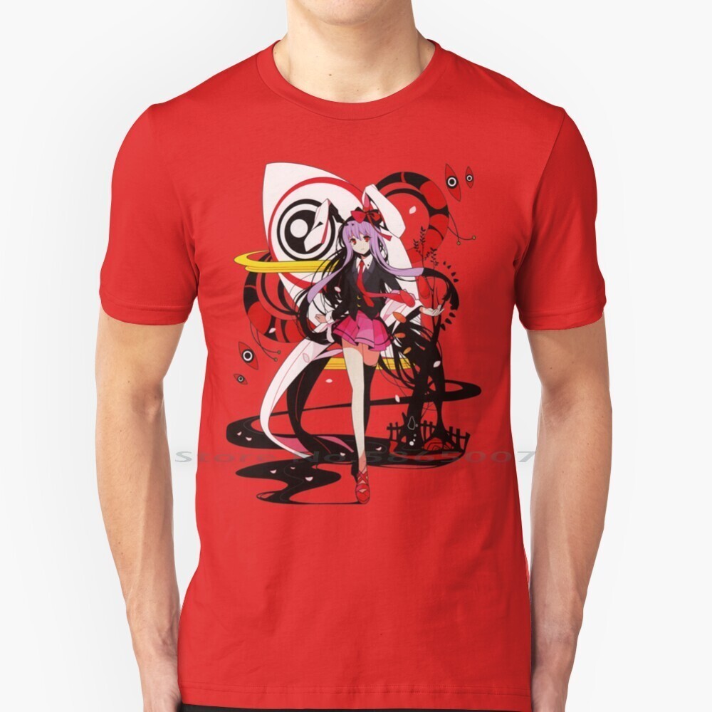 โครงการ Touhou-Reisen Udgein Inaba T เสื้อ 100% Cotton Touhou Project Reisen Undgein Inaba Bunny อะน