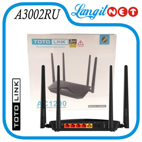 TOTOLINK A3002RU AC1200 เราเตอร์ไร้สาย Dual Band Gigabit