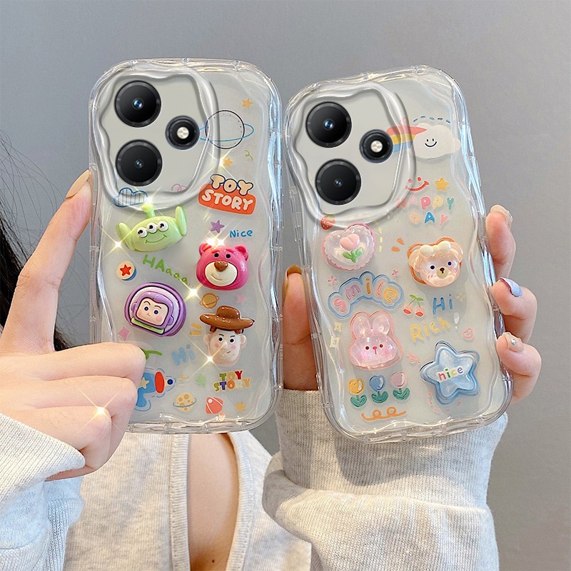 เคส Redmi 13 13X ตุ๊กตาสามมิติ สีใส การ์ตูน กรณีป้องกันโทรศัพท์มือถือ TY5 ราคา ถูกที่สุด ดีลบีเคเค แกลเลอรีภาพที่ 2