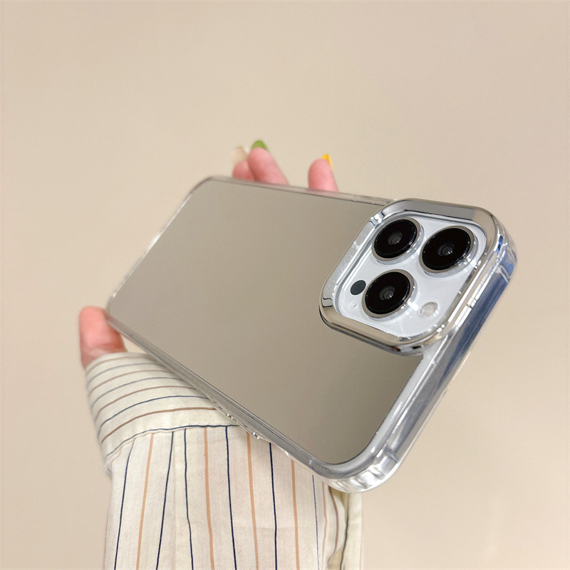 SAMSUNG กระจกเครื่องสําอางสําหรับsamsung Galaxy S24 S23 S22 S21 Plusหมายเหตุ20 Ultra S23 S21 S20 FE F55 F14 C55 M52 M34 M32 M22 M14 A22 A21S 5Gปลอกป้องกัน - รูปที่ 5