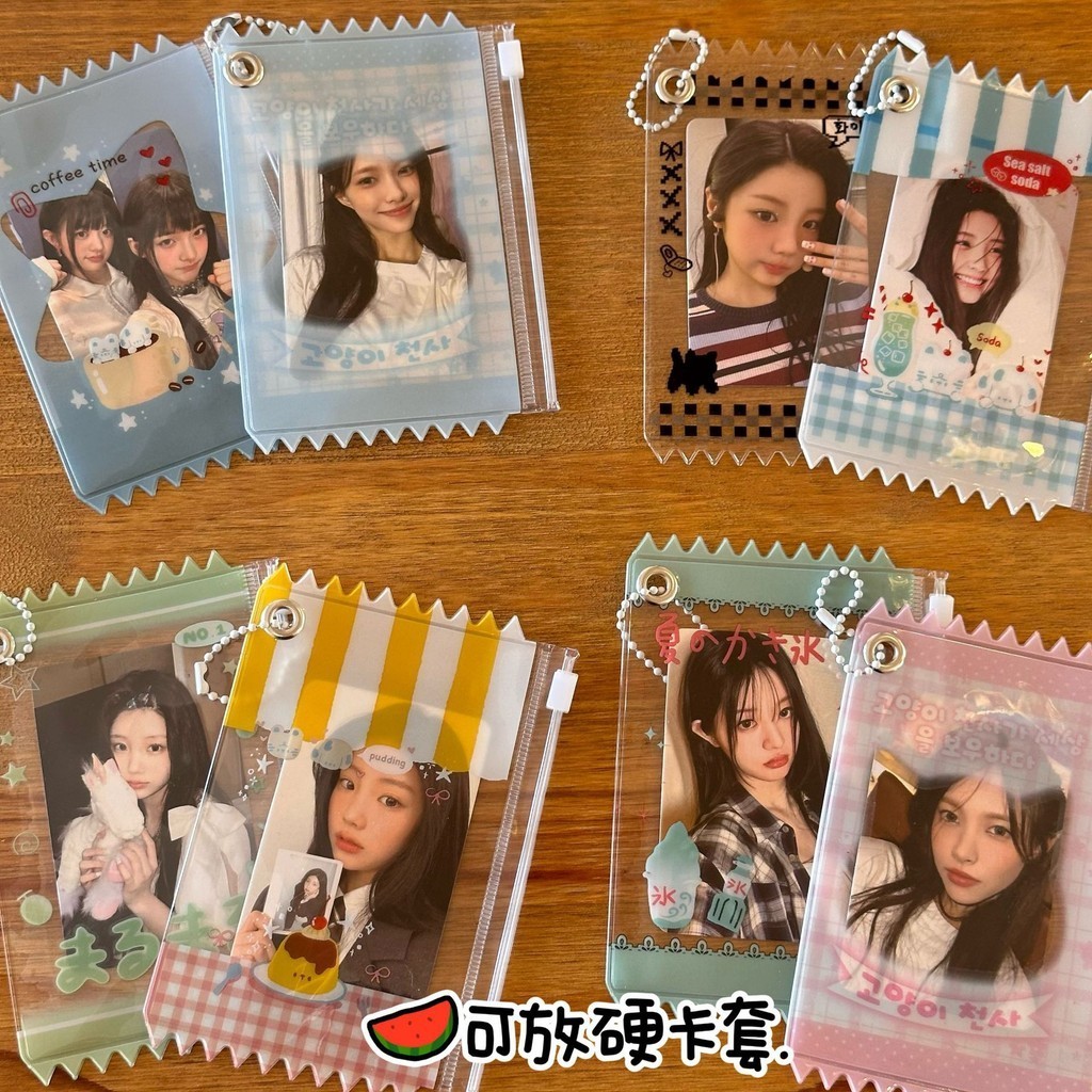 Original ins Candy Bag 10 ซม.ขนาดเล็กกระเป๋าซิปโพลารอยด์ผู้ถือบัตรเก็บบาร์ Chirp กระเป๋า Valley Display จี้